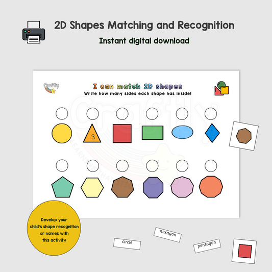 2D Shapes Matching Activity