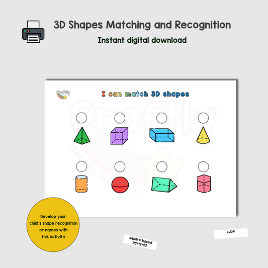 3D Shapes Recognition Activity