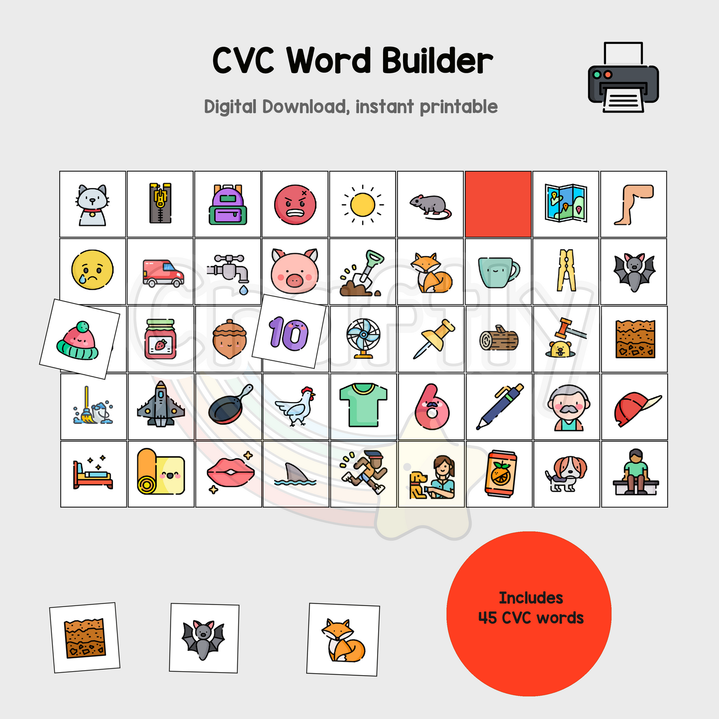 CVC Word Making Activity (S)