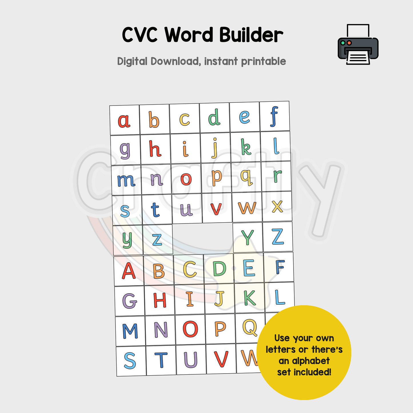 CVC Word Making Activity (S)