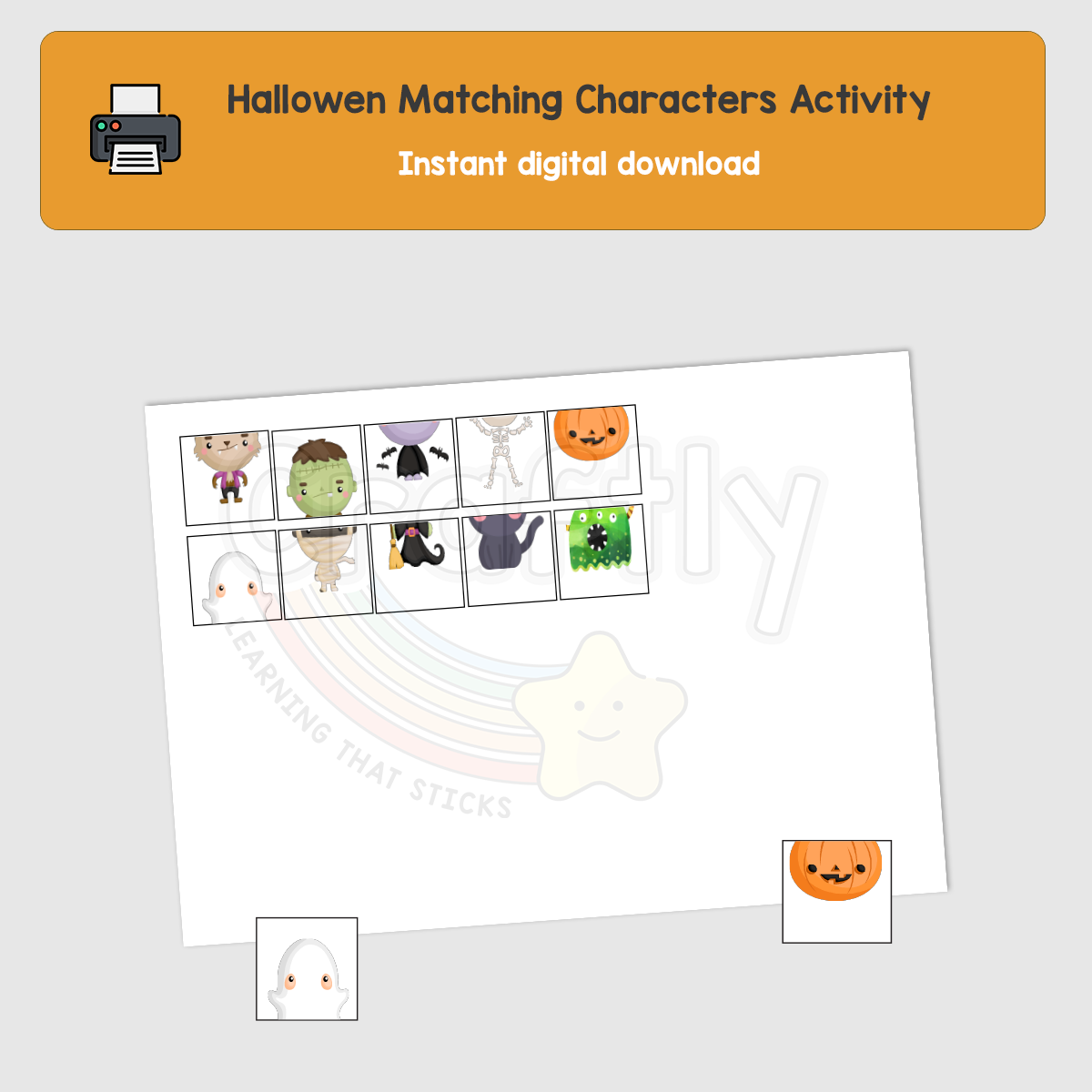 Halloween Missing Characters Activity
