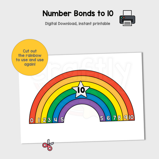 Number Bonds to 10 Rainbow and Activity (S)