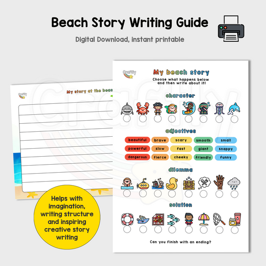 Story Writing Beach Activity