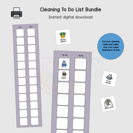 Cleaning Visual Timetable Pack
