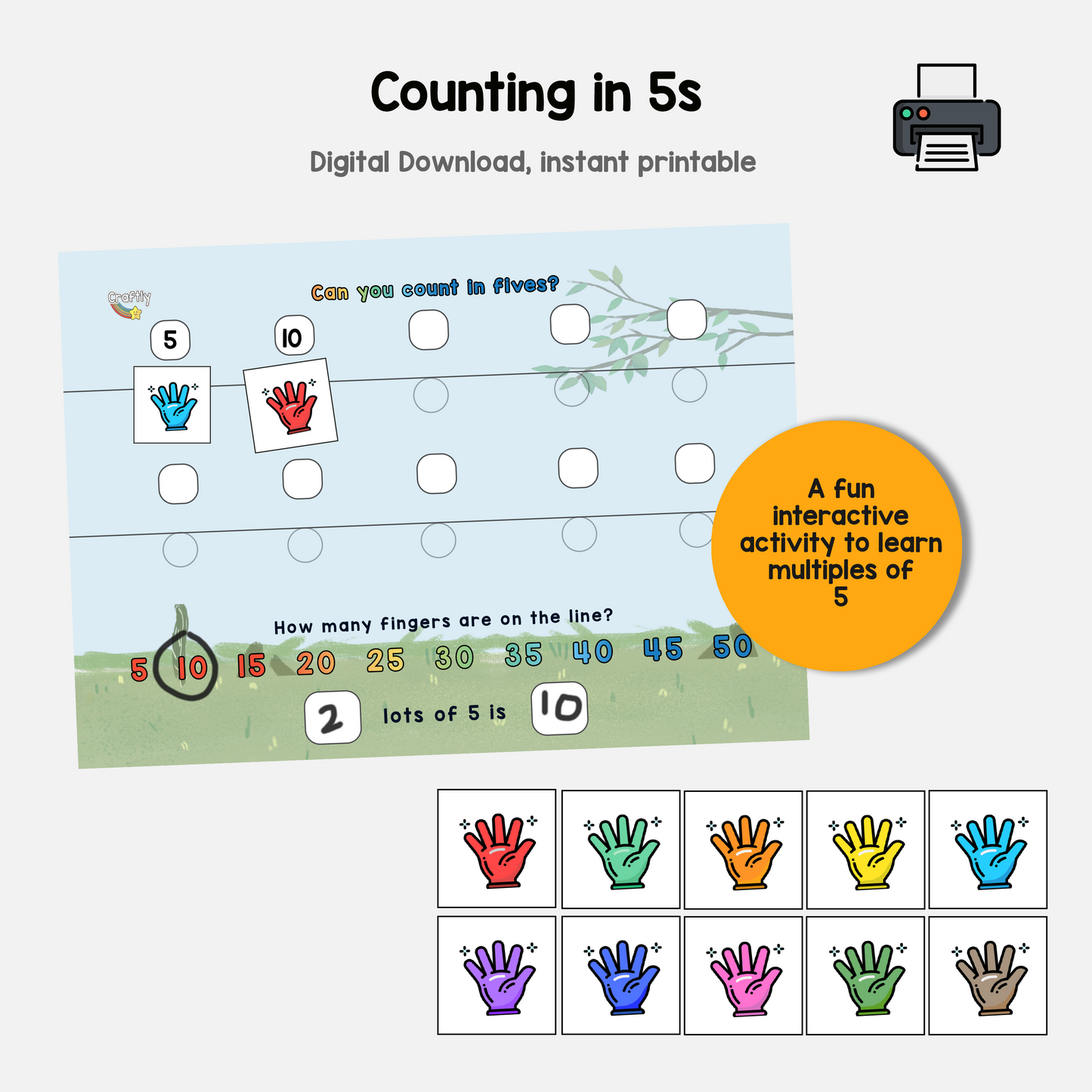 Counting in 5s Activity