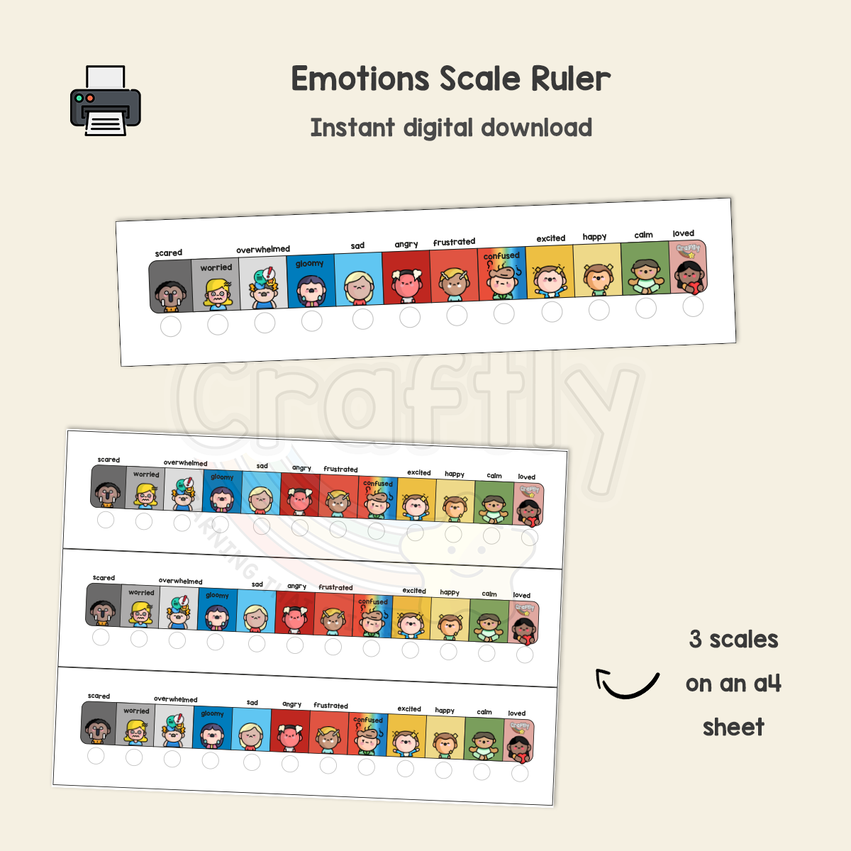 Emotions Scale Ruler