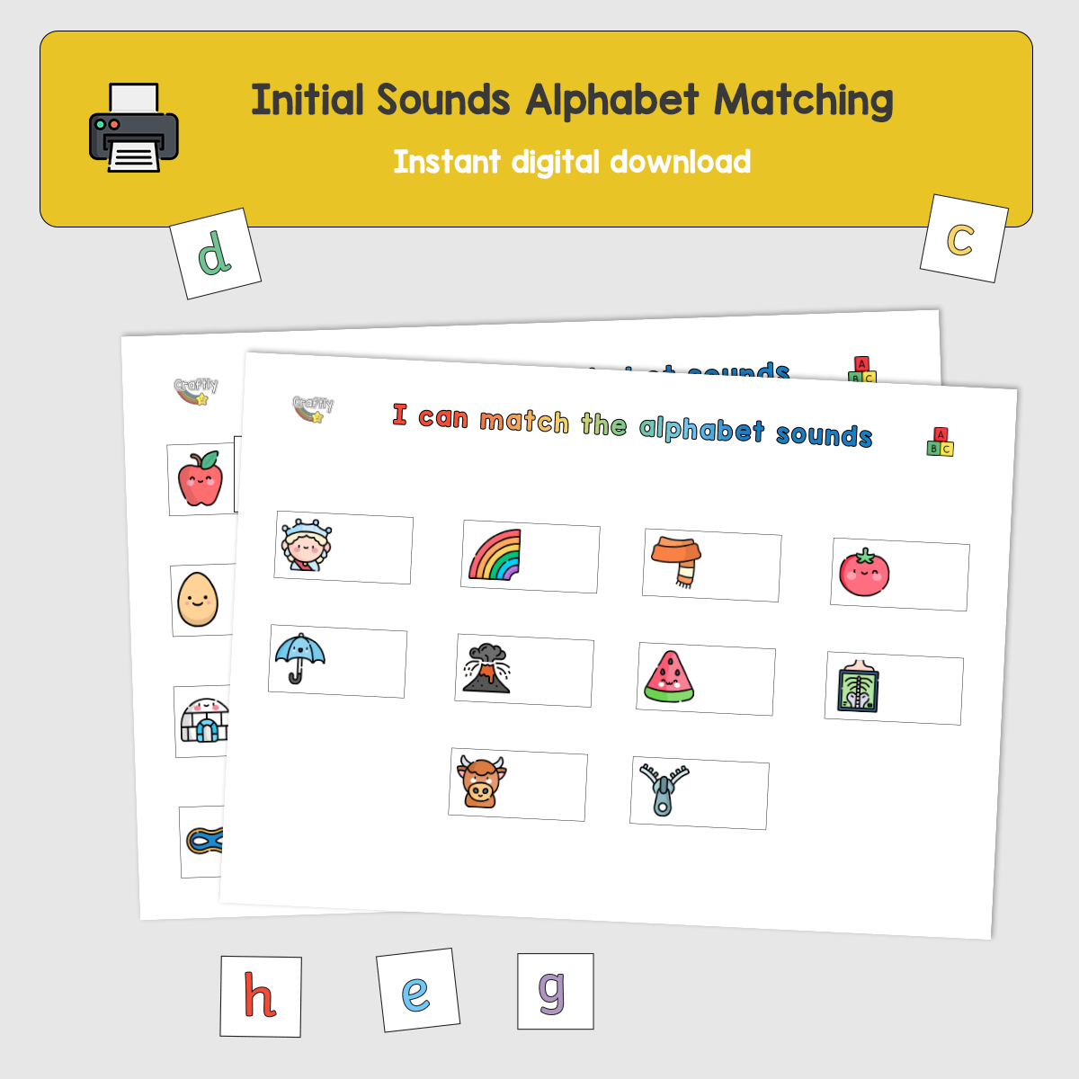 Initial Sound Alphabet Matching