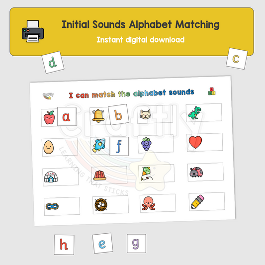 Initial Sound Alphabet Matching