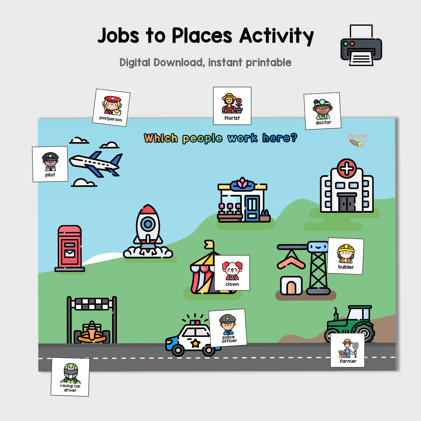 Jobs to Places Matching Activity