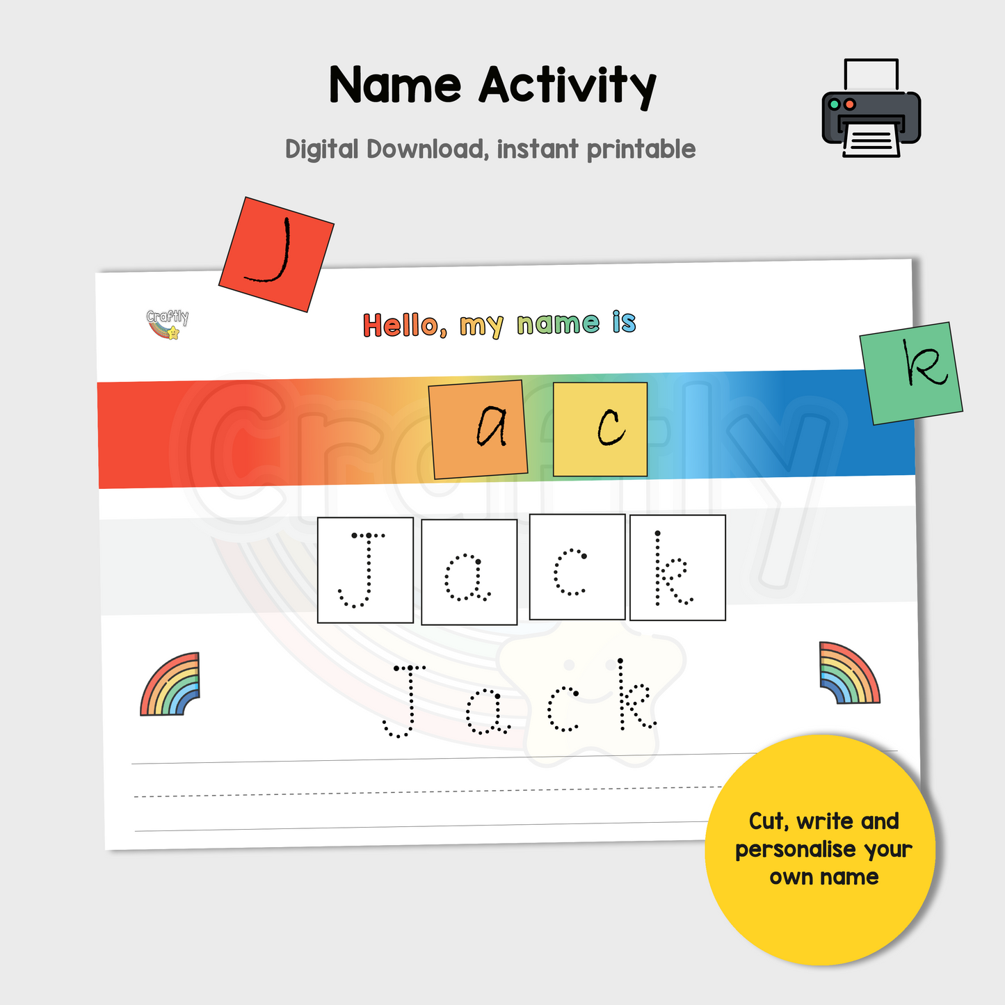 Personalised Name Matching Activity