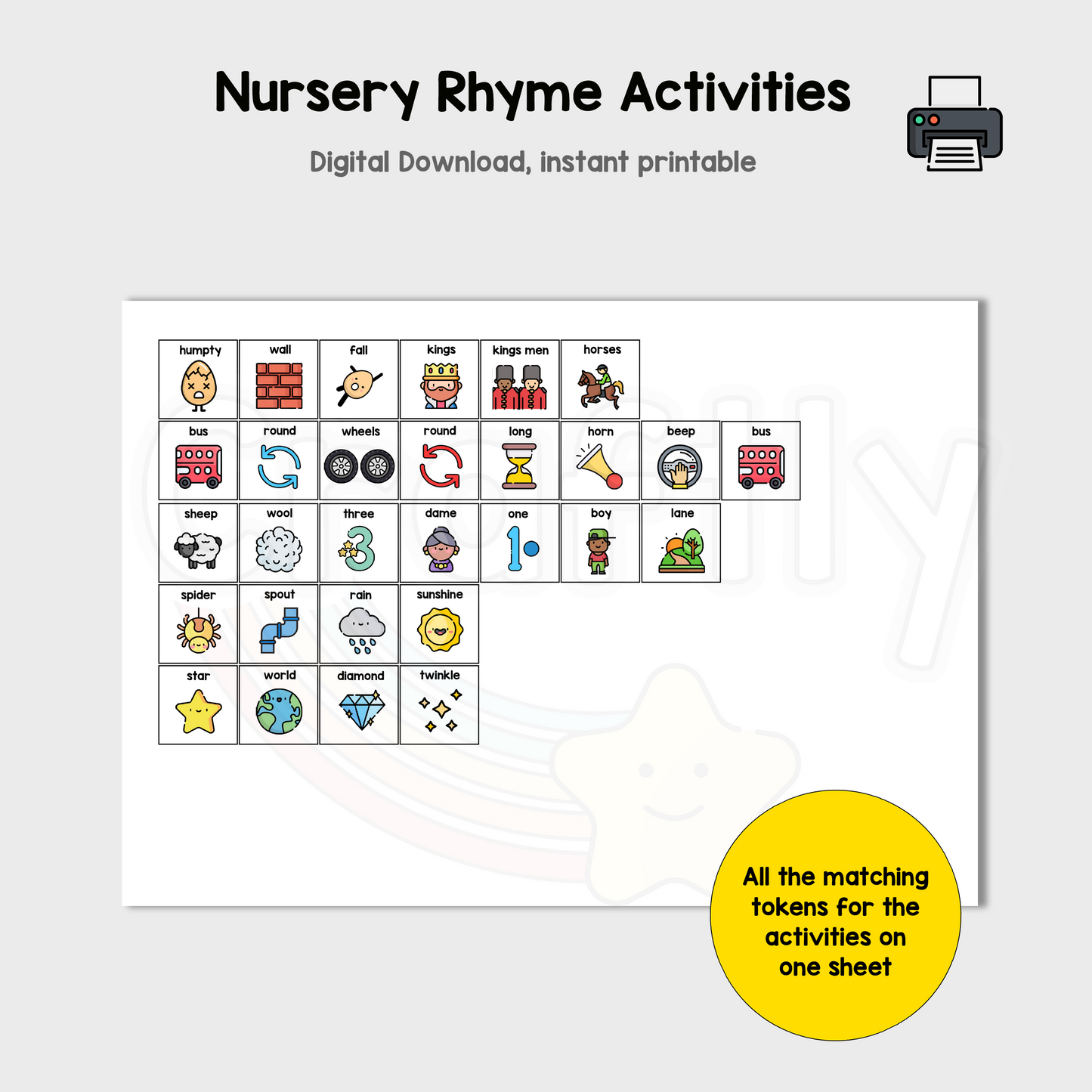Nursery Rhymes Activities for Speech