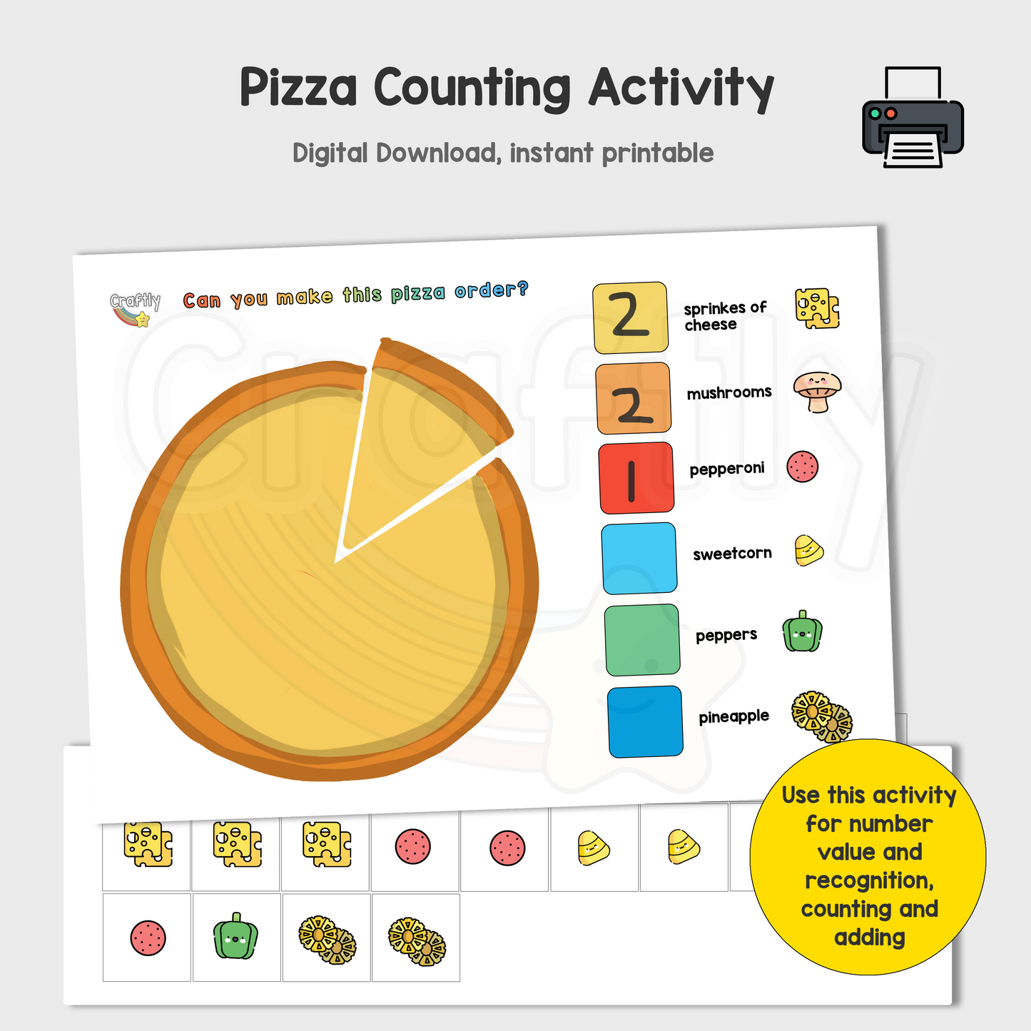 Pizza Counting Activity (S)