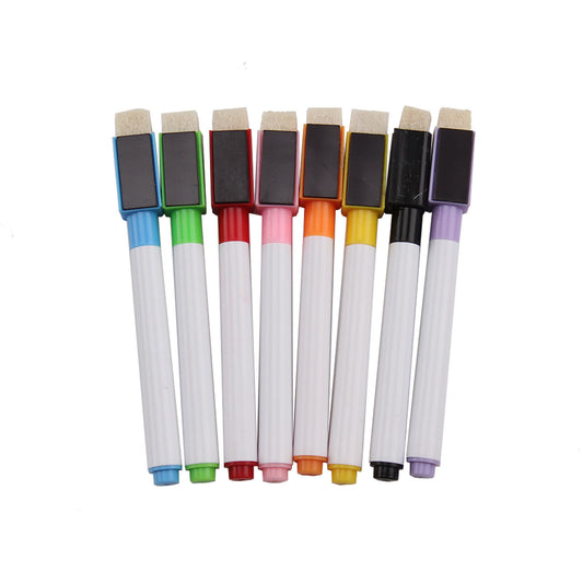 Rainbow Whiteboard Markers with Erasers