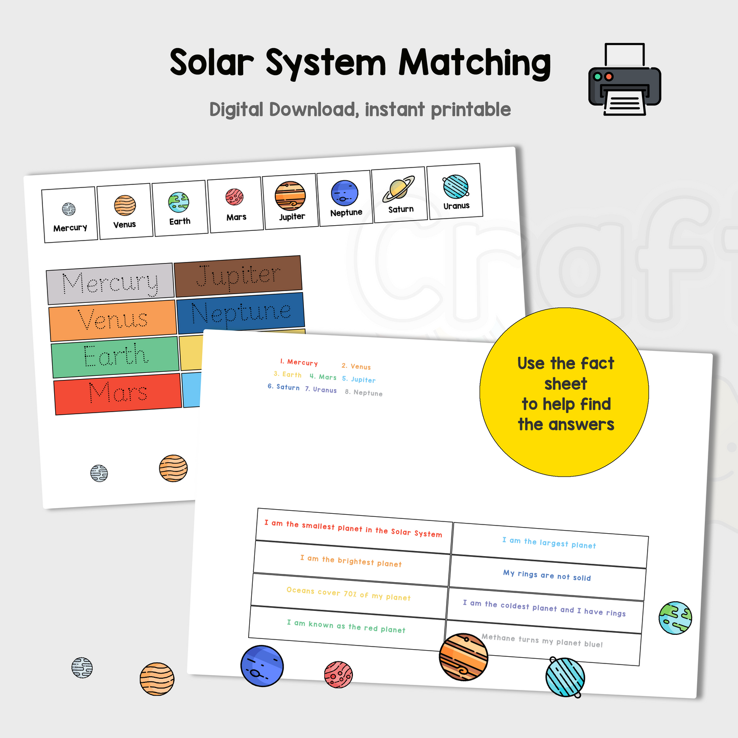 Solar System Matching