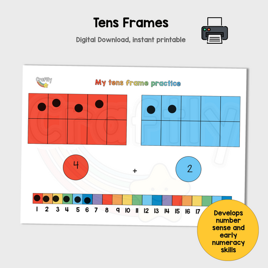 Tens Frames Counting Activity