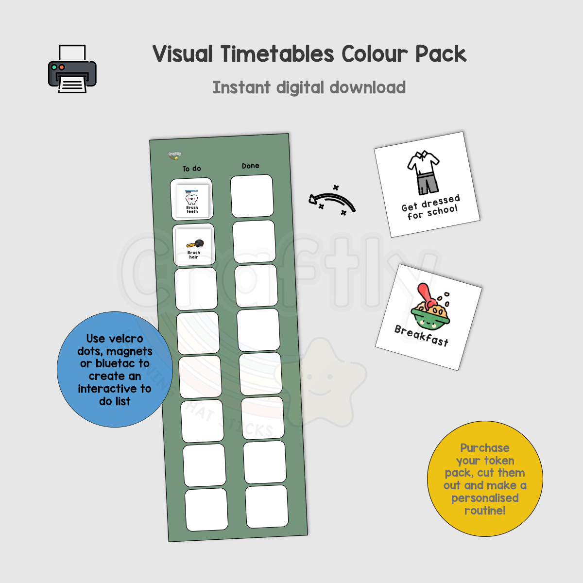 Visual Timetable To Do List Pack