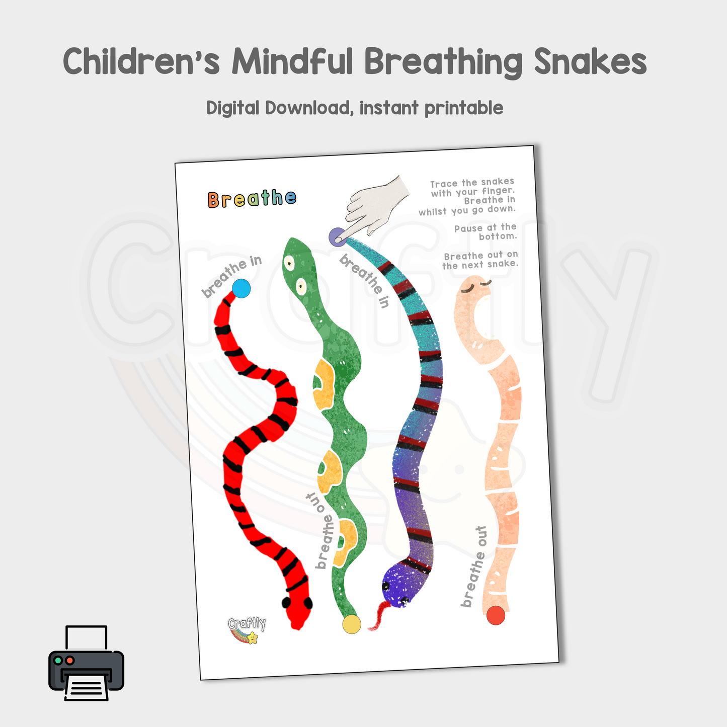 Mindful Breathing Snakes