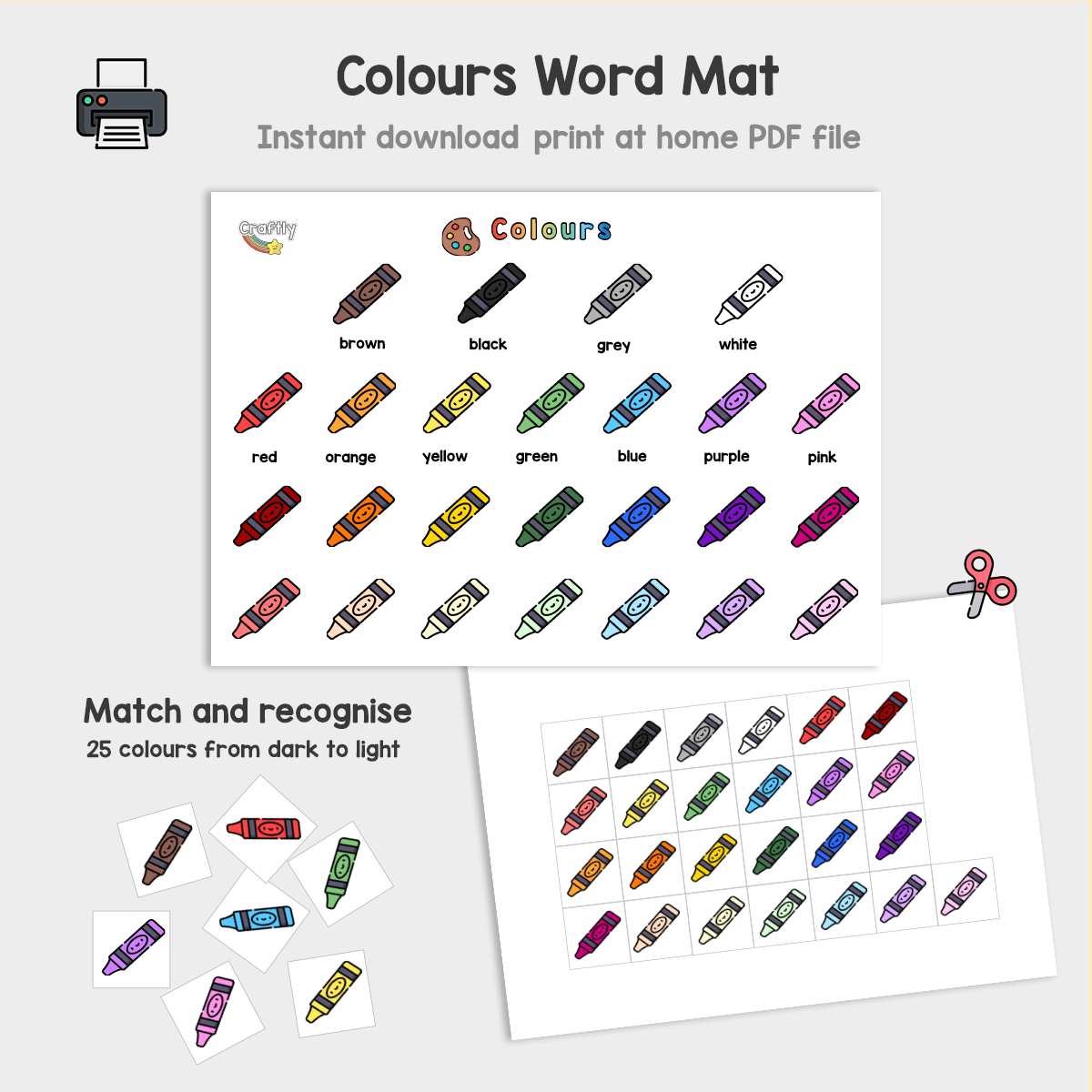 Colour Matching Activity Mat