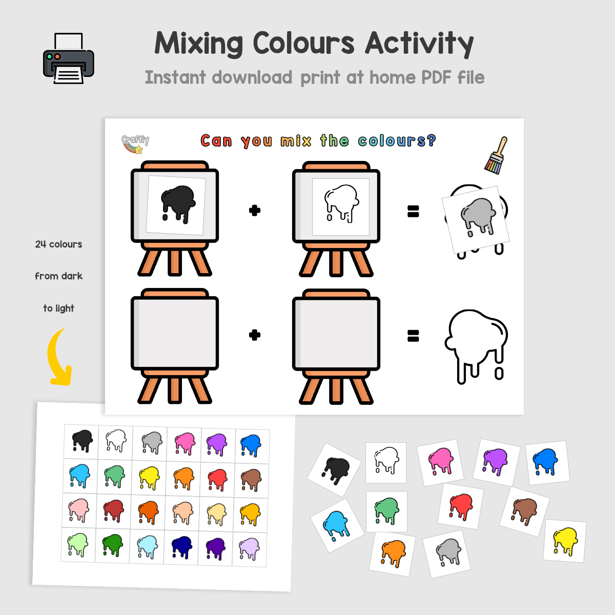 Mixing Colours Activity