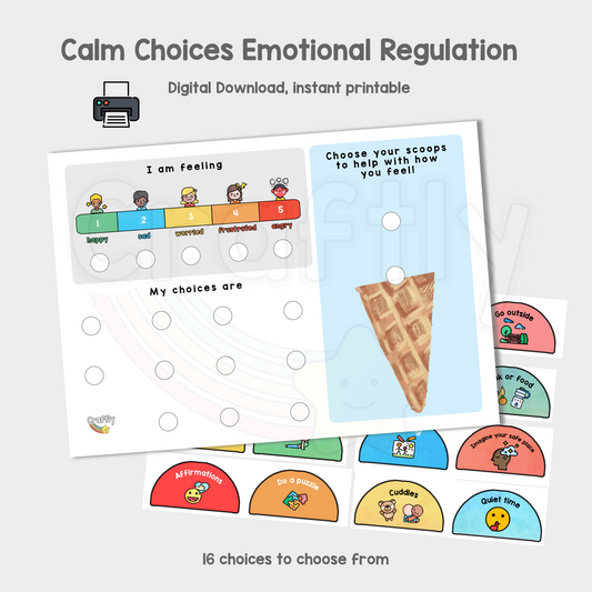 Emotion Regulation Calm Scoops Activity
