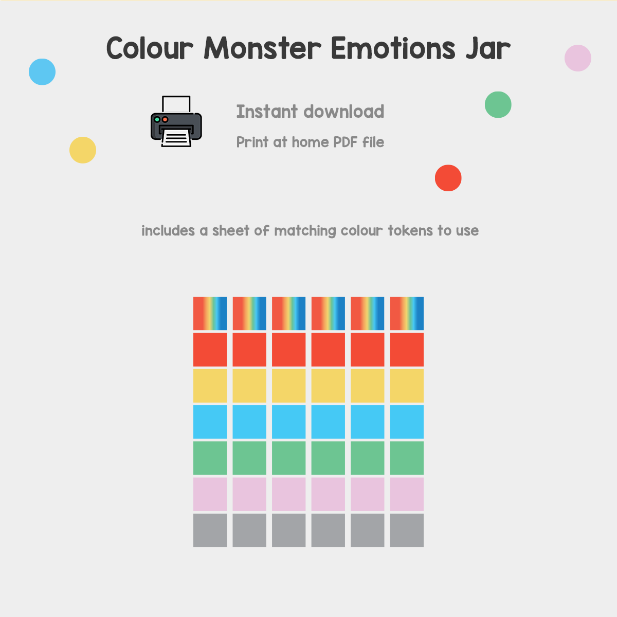 Colour Monster Emotions Jar