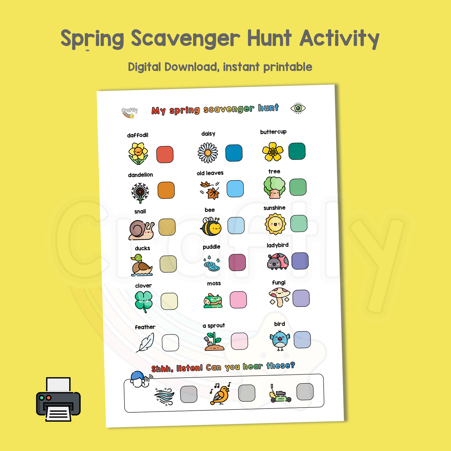 Spring Scavenger Hunt Activity