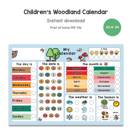 Children's Woodland Calendar